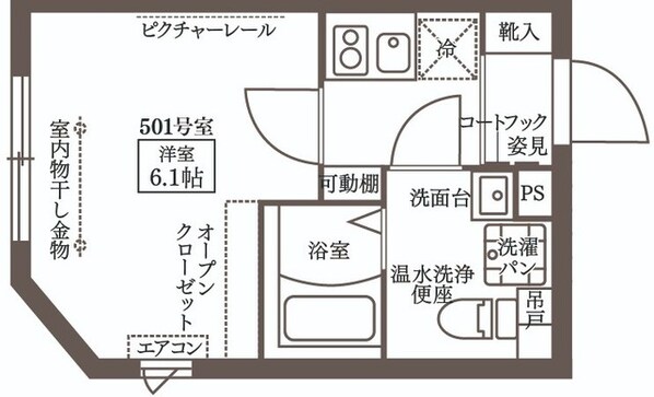 ココキューブ大森Ⅱの物件間取画像